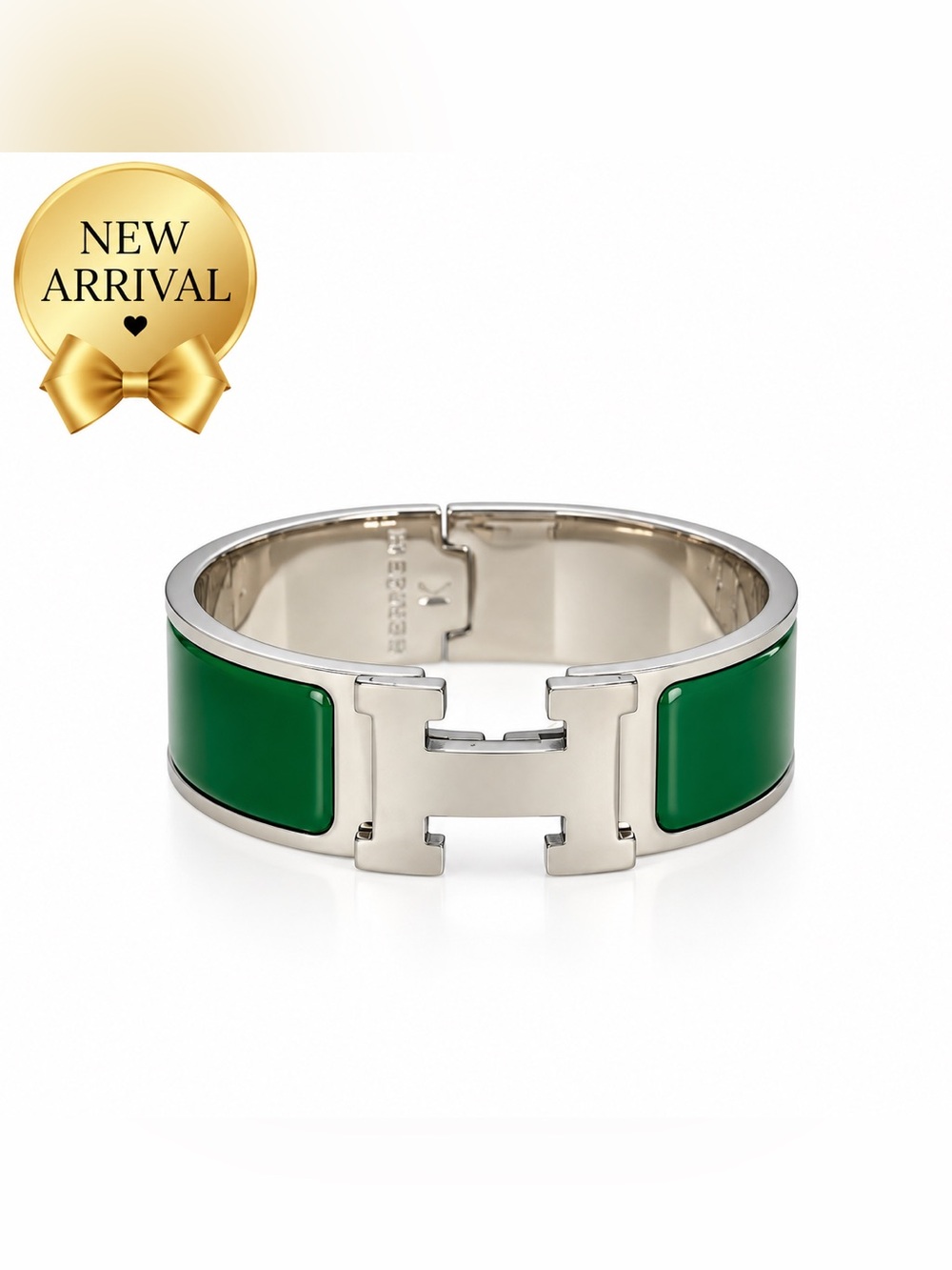 💚 Women’s Enamel Clic-Clac Bangle Bracelet 💚
